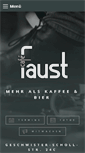 Mobile Screenshot of cafefaust.de